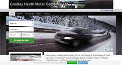 Desktop Screenshot of cradleyheathmotorco.co.uk