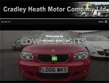 Tablet Screenshot of cradleyheathmotorco.co.uk